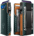 BULLIANT Men Wallet Gift Boxed,Slim Front Pocket Wallet Money Clip Card Holder 3.8"x2.7",Pop-up Access