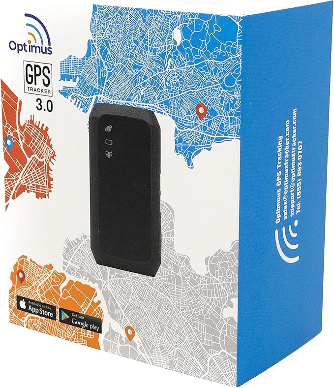 Optimus 3.0 GPS Tracker - 1 Month Battery - 4G LTE - for Vehicles and Assets – Real-Time GPS Tracking Device – Instant Alerts