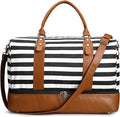 Newshows Women Weekender Bag Canvas Travel Duffel Bag Overnight Carry On Tote with Luggage Sleeve