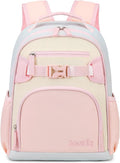 Cute Mini Toddler Backpacks for Girls 2-4 Little Kids Backpack preschool Bookbag (Pink and Cream)