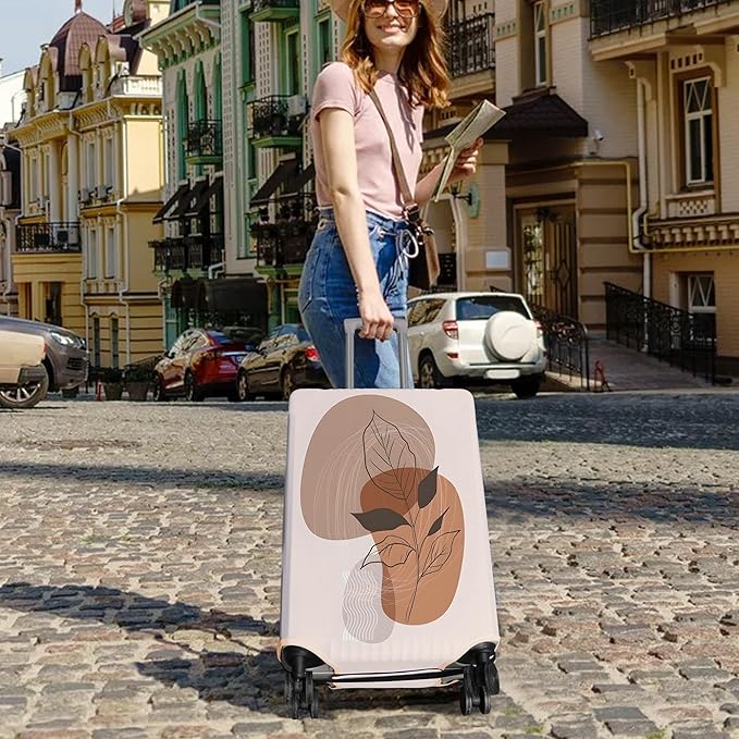Travel Luggage Cover Suitcase Protector Fits 18-32 Inch Wheel Covers PatternedTravel Related Items Flower Luggage Protector Elastic S