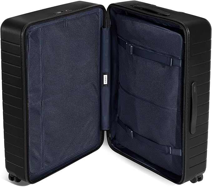 Away Large Checked Luggage, 29 Inch Hardside Suitcase with Spinner Wheels, Lightweight & Durable, TSA Lock, Jet Black