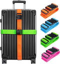 Luggage Straps for Suitcases TSA Approved, Travel Belt Suitcase Belt, Suitcase Straps TSA Approved, Luggage Belt Strap TSA Approved, Travel Straps for Luggage, Luggage Band Bag Straps 4 Pack