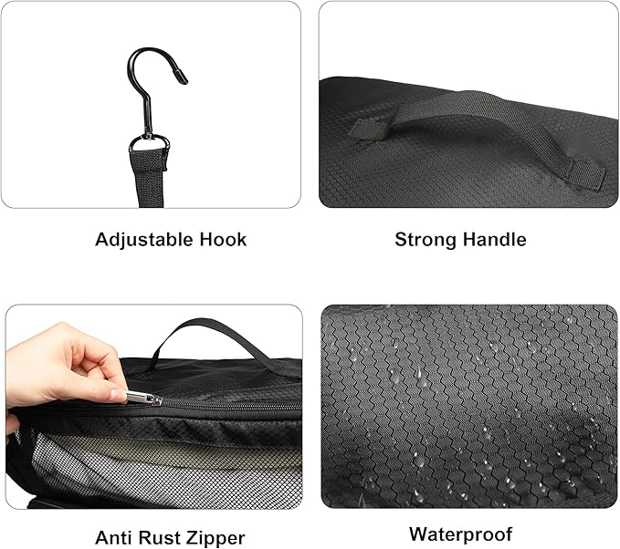 Suitcase Organizer Travel Bags Organizer for Luggage Compression Hanging Packing Cubes for Travel Carry on Closet (Bag Only)