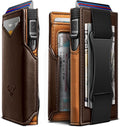 BULLIANT Men Wallet Gift Boxed,Slim Front Pocket Wallet Money Clip Card Holder 3.8"x2.7",Pop-up Access