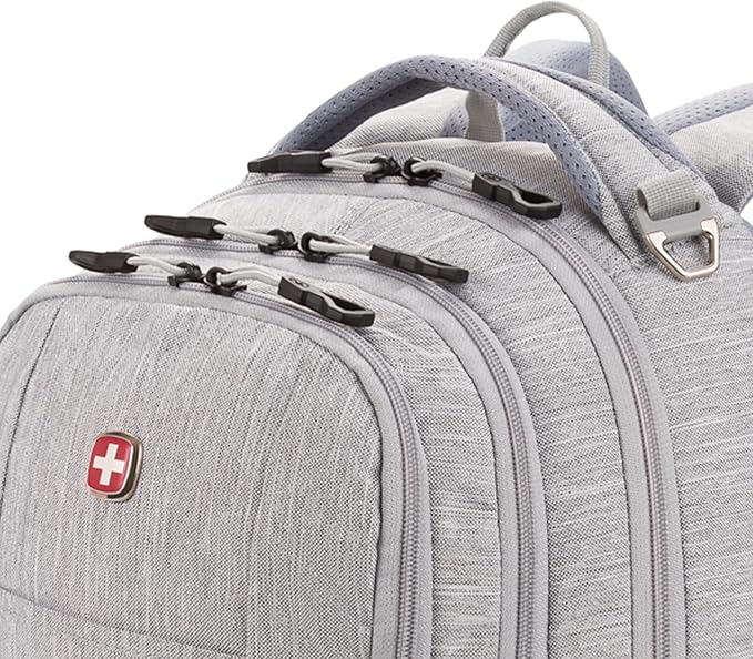 SwissGear Cecil 5505 Laptop Backpack, Light Grey, 18-Inch