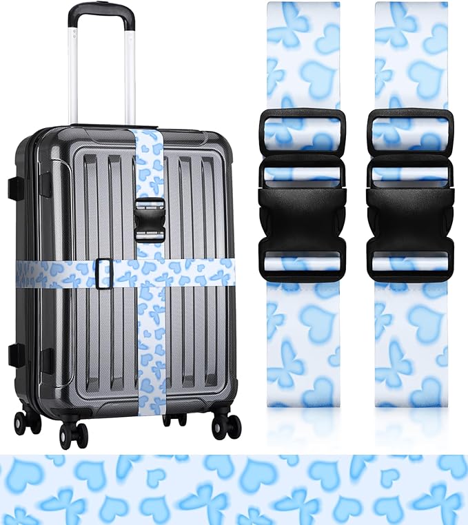 Luggage Straps for Suitcases Travel Belt Luggage Band Heavy Duty Traveling Luggage Identifier Cute Women Girls Unique Accesory,