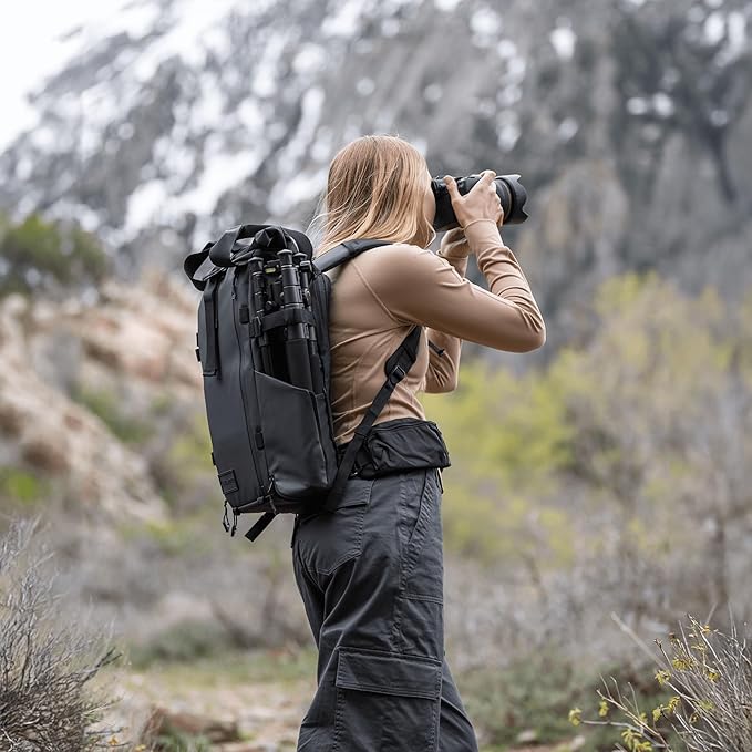 WANDRD All New PRVKE 31L V4: Camera Backpack and Photography Bundle - Weatherproof Travel and Photography Backpack, Bundle Includes 31L Bag, Camera Cube, Waist Straps, and Accessory Straps