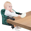 Hook On Chair, Safe and High Load Design, Fold-Flat Storage and Tight Fixing Clip on Table High Chair, Removable Seat Cushion, Attach to Fast Table Chair (Dark Green)