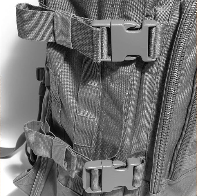 Tactical Backpack Military Backpacks for Men Army Expandable 3 Day Assault Pack Molle Backpacks Bug Out Bag (Grey)