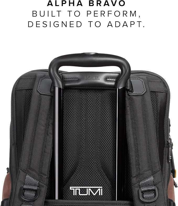 TUMI - Alpha Bravo Nomadic Backpack - Men's Durable Carry On Bag - 18.8" X 15.0" X 9.0" - Fits up to 15" Laptop - Black Onyx