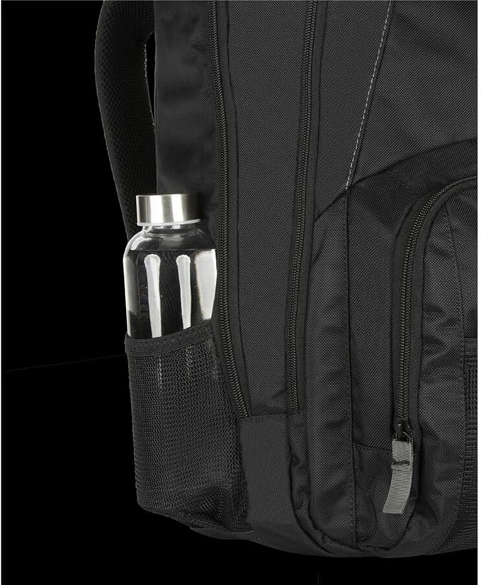 Targus Groove Laptop Backpack for Laptops up to 17-inches, Water Resistant Travel Backpack for Men and Women, Black (CVR617)