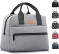 HOMESPON Insulated Lunch Bag for Women Men Lunch Box Cooler Lunch Tote for Work Picnic (Grey)