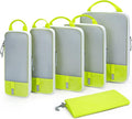 BAGSMART 6 Set Compression Packing Cubes - Lightweight Travel Essentials, Durable Luggage Organizer