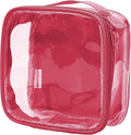 EzPacking Clear TSA Approved 3-1-1 Travel Toiletry Bag for Carry On/Quart Size Transparent Liquids Pouch for Airport Security/Reusable See Through Vinyl & PVC Plastic Organizer Men Women (Burgundy)