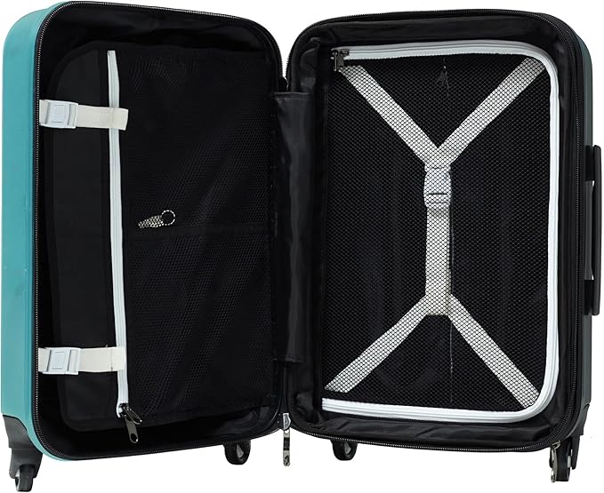 Sherpani Meridian, 22 Inch Carry On Luggage Airline Approved, Rolling Hardside Suitcase 22x14x9, Travel Luggage for Women, Expandable Suitcase, Travel Gift (Caribe)