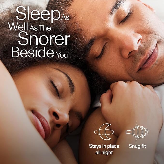 Alpine SleepDeep - Soft Ear Plugs for Sleeping and Concentration - New 3D Oval Shape and Noise Reducing Gel for Better Attenuation - 27 dB - Ideal for Side Sleeper - 1-Pair Reusable: M/L White