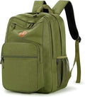 ZORFIN 26L Backpack for College, and Travel: Water Resistant Bookbag - Army Green