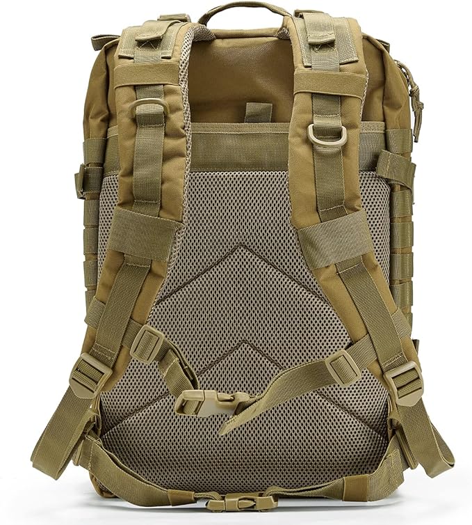 QT&QY 45L Military Tactical Backpacks For Men Camping Hiking Trekking Daypack Bug Out Bag Lage MOLLE 3 Day Assault Pack