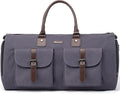 Modoker Garment Convertible Weekender Bag,Carry on Canvas Garment Duffle Bag Heavy Duty Overnight Bags for Men Women