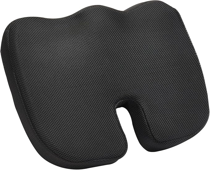 VEVOR Seat Cushion, Memory Foam Seat Chair Cushion for Pressure Relief, Soft & Breathable Wheelchair Seat Pad with Removable Cover for Travel, Office, Car, Airplane - Lightweight and Portable