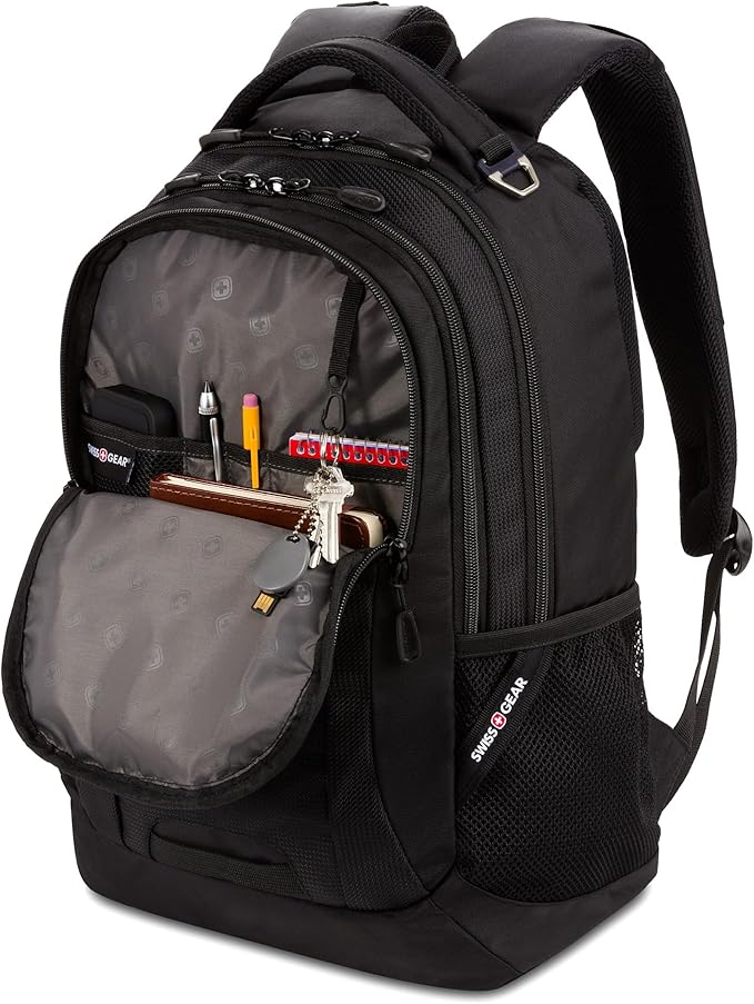 SwissGear Cecil 5505 Laptop Backpack, Black, 18-Inch