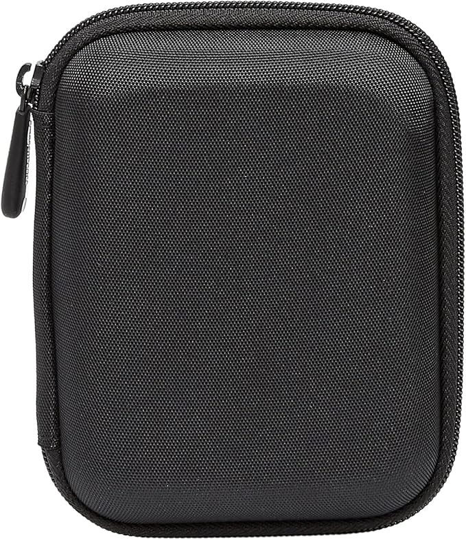 Amazon Basics Small Hard Shell Carrying Case For My Passport Essential External Hard Drive 1 Pack, Black