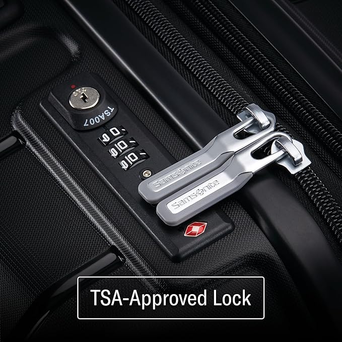 Samsonite Freeform 28-Inch Large Luggage with Dual 360° Spinner Wheels - Checked Suitcase - TSA Lock, Airline-Approved - Lightweight Durable Polypropylene Expandable Hardshell - Navy