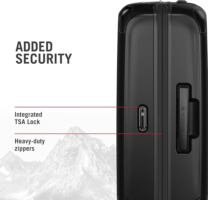 Victorinox Spectra 3.0 Frequent Flyer Plus Carry-On - Modern Hardside Carry-On Luggage - Rolling Suitcase with Spinner Wheels - Holds Travel Accessories - 45 Liters, Black