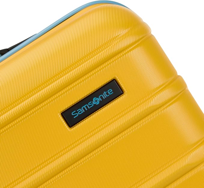 Samsonite Omni 2 Hardside Expandable Luggage with Spinner Wheels, 2-Piece Set (19/24), Sunflower Yellow