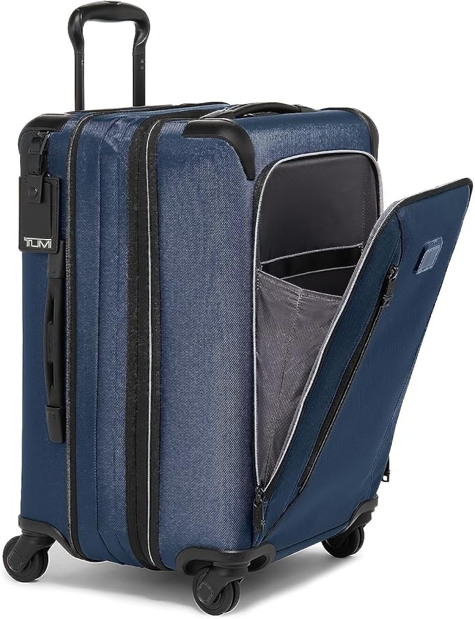 TUMI - Aerotour 4 Wheel Expandable Luggage - Men's and Women's Lightweight Business and Leisure Travel Suitcase - 21.75" International Expandable Carry-On, Navy