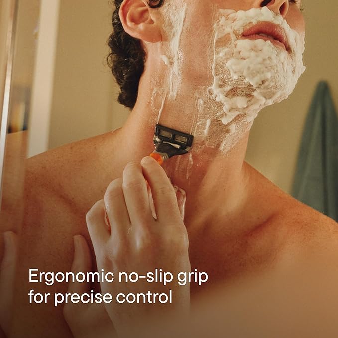 Harry's Shaving Kit for Men - Razor Handle and 3 Razor Blade Refill Cartridges - Charcoal