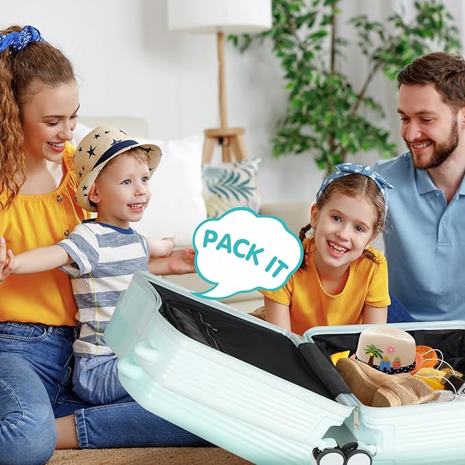 smilesun 20" Ride-On Travel Suitcase for Kids, Cute Ear Toddler Carry on Luggage with Spinner Wheels, Children Rolling Trolly Luggage with Combination Lock (Green with Rope)