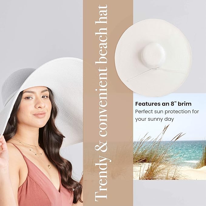 San Diego Hat Company Women's Ultrabraid X-Large Brim Hat, Adjustable Sun Hat with UPF 50+
