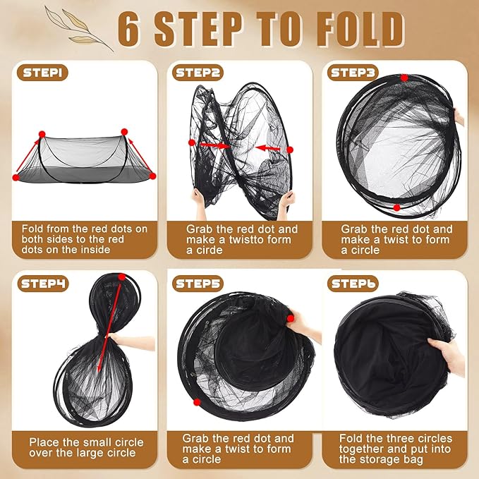 2 Pcs Large Pop up Mosquito Tent Portable Foldable Mosquito Bug Net for Bed Camping Travel Patio Outdoor 78 * 31 * 22 Inch Bug Netting Mesh Tent Canopy for Adults Baby Bedroom, Black