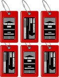Luggage Tags Business Card Holder by TUFFTAAG - Durable Travel ID Bag Tag, Secure & Flexible, Perfect for Suitcases, Backpacks, and Carry-Ons, Easy Identification