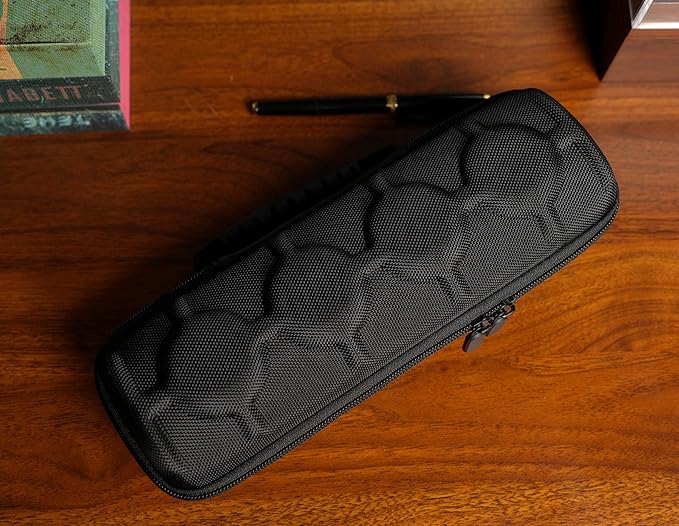 4 slots watch travel case roll, hard watch box storage organizer with soft foam pillows, fit up to 55mm face size watch(green microfiber lining)