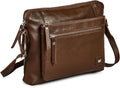 Wise Owl Accessories Small Soft Pebbled Real Leather Crossbody Handbags Purses Sling Crossover Shoulder Bag
