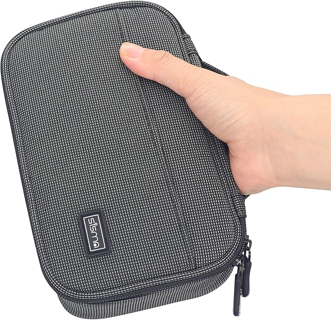 sisma Travel Electronics Organizer Tech Accessories Case Small Carrying Bag for Charging Cables Phone Chargers USB Plugs Power Cords Earbuds Adapter - Special Edition