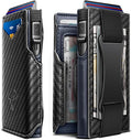 BULLIANT Men Wallet Gift Boxed,Slim Front Pocket Wallet Money Clip Card Holder 3.8"x2.7",Pop-up Access