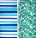 2 Pack Microfiber Beach Towel, Oversized Microfiber Pool Towel 75”x 35”, Sand-Free Beach Towel, Quick Drying Camping Towel, Super Absorbent Bath Blanket, Soft Breathable and Lightweight