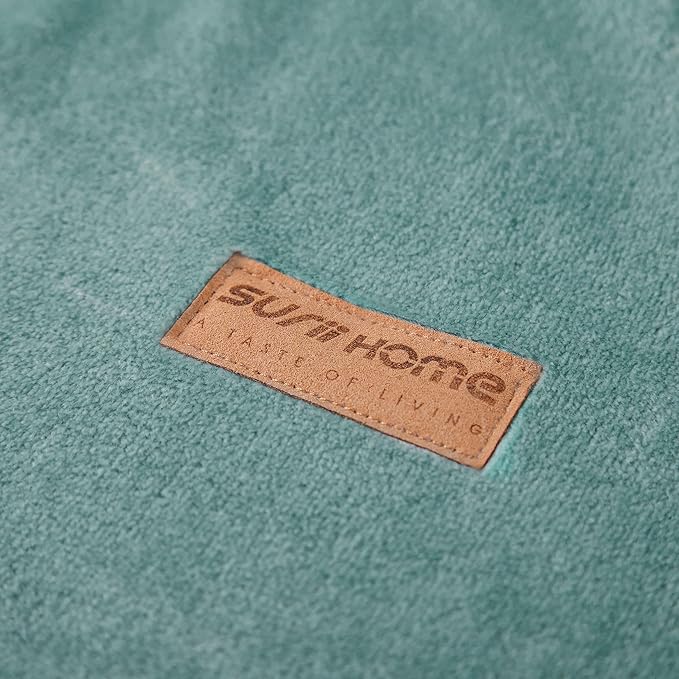 Surii Home Luxury Microfiber Flannel Blanket, Super Soft, Warm, Cozy, Fluffy, and Breathable, Perfect Throws for Bed, Couch, Sofa, for All Season Use. 350GSM Travel Size 50x60 Inches(Turquoise Blue)