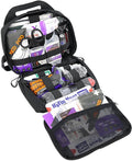 Lightning X Rip-Away Officer's Patrol Tactical Gunshot & Trauma IFAK Kit w/Headrest Mount - Black