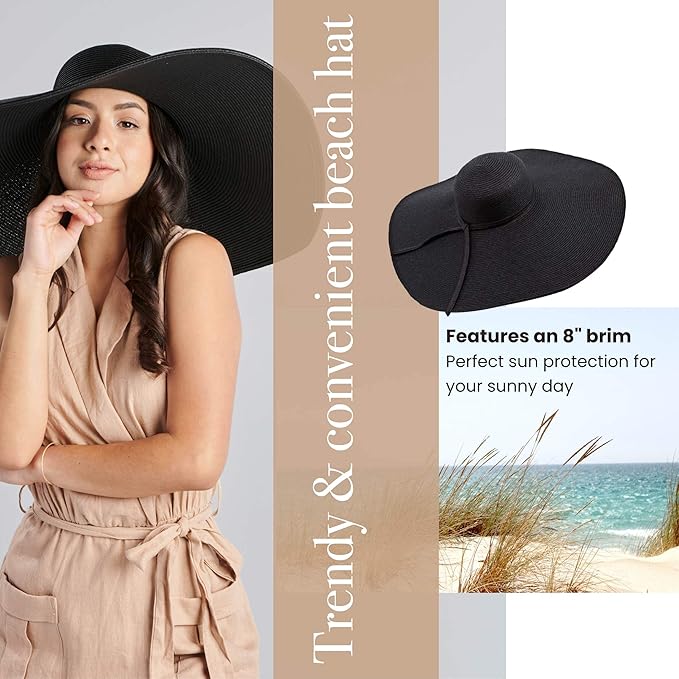 San Diego Hat Company Women's Ultrabraid X-Large Brim Hat, Adjustable Sun Hat with UPF 50+