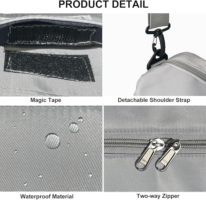 Travel Duffle Bag, Waterproof Sport Tote Gym Bag for Women Men, Overnight Weekender Carry On Bag with Wet Pocket