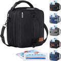 Lifewit Insulated Lunch Box for Men, Expandable Cooler Bag, Freezable Lunch Bag for Women with 2 Ice Packs and Shoulder Straps for Work Travel College, 8.2L Black