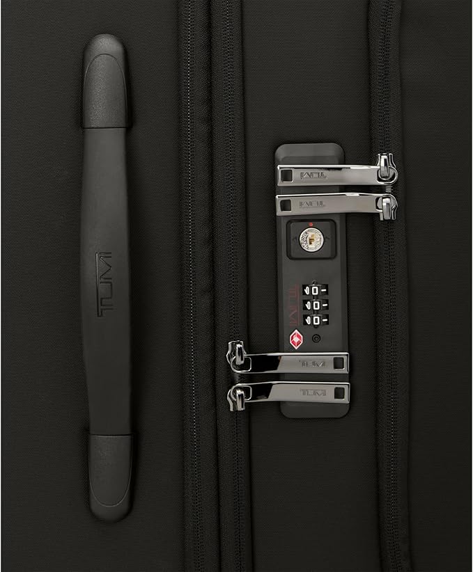 TUMI - Voyageur Leger 4 Wheeled Luggage - Women's Lightweight and Spacious, Sleek Silhouette, Durable Premium Suitcase - 26" Short Trip Expandable Packing Case, Black with Gunmetal Hardware