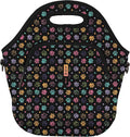 Sok It LunchTote Zippered Bag Insulated Neoprene Caddy (Furry Footprints, X-Large 6.5 Quart Lunch Tote)