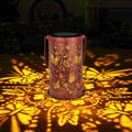 Homemory Butterfly Solar Lanterns Lights Outdoor Waterproof, Hollowed-Out Metal Decor Lantern, Gifts for Women, LED Solar Lights Metal Decoration Outside for Yard, Patio, Backyard, Porch, Lawn