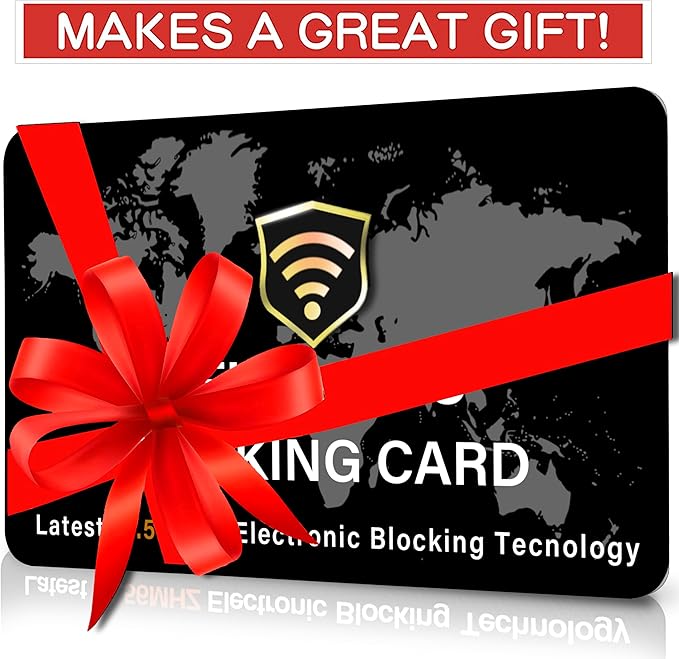 SaiTech IT 5 Pack RFID Blocking Card NFC Contactless Debit/Credit Card ATM Passport Protector ideal for Men & women slim with World map design perfectly fit in wallet(Black)